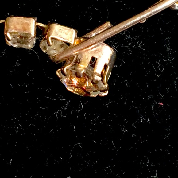 Vintage Teardrop Rhinestone necklace art deco era - Picture 4 of 4